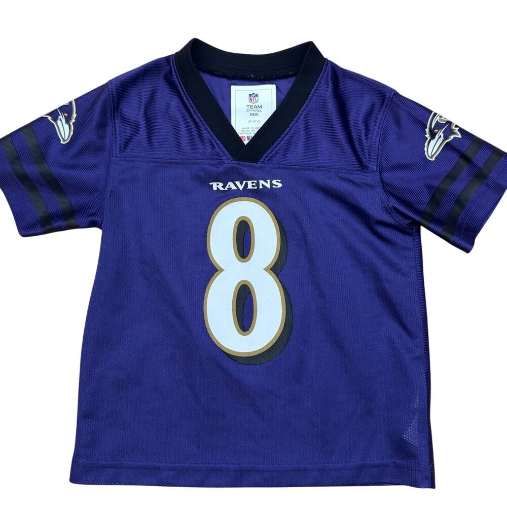 Lamar Jackson Baltimore Ravens NFL Team Kids purple jersey Size 3T